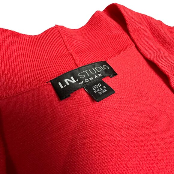 I.N. Studio Women’s Cardigan Coral Plus Size 20W - Picture 5 of 6